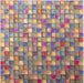 5 PCS Rainbow Colored Glass Mosaic Wall Tile Backsplash HYM021 Red Blue Yellow Glass Mosaics Bathroom Tiles - My Building Shop