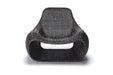 Black Charcoal Color Snug Chair, Rattan Lounge Chair ODF011 - My Building Shop