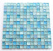 5 PCS Sugar Light Blue Glass Mosaic Backsplash JMFGT2002 Bathroom Kitchen Glass Wall Tile - My Building Shop