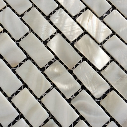 2mm thickness Subway Brick Sea shell pearl mosaic MOP004 White Mother of pearl kitchen backsplash tile shower bathroom wall tiles - My Building Shop
