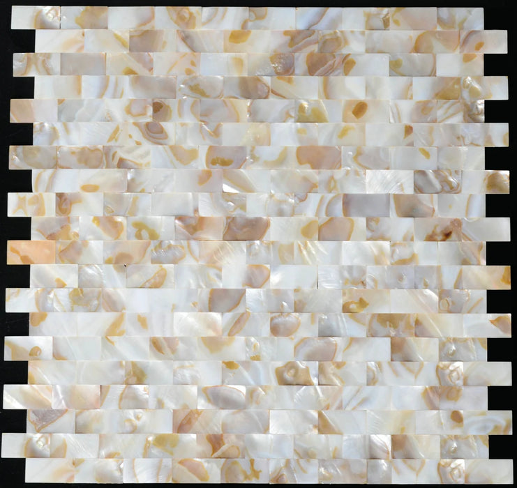 Subway Mother of pearl sea shell mosaic MOP012 kitchen backsplash tiles groutless sea shell pearl wall tiles seamless mother of pearl mosaic - My Building Shop