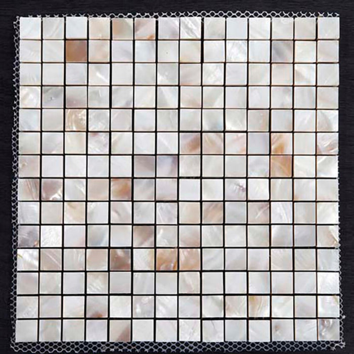 8mm Thickness Freshwater Shell Mosaic White Mother Of Pearl Tile For Kitchen Backsplash Bathroom Wall MOP132 - My Building Shop