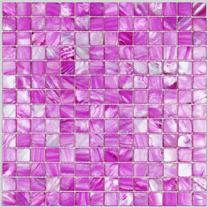 11 PCS Dying Purple Pink Mother of pearl shell mosaic kitchen backsplash MOP052 mother of pearl shell bathroom wall tiles - My Building Shop