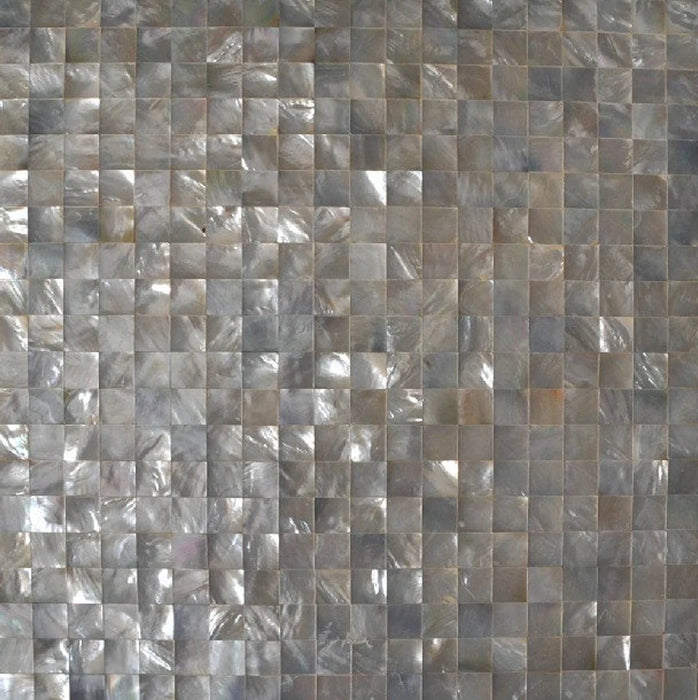 White Butterfly Gray Shell mosaic Groutless Mother of pearl kitchen backsplash shell mosaic MOP025 natural seashell bathroom shower wall tile - My Building Shop
