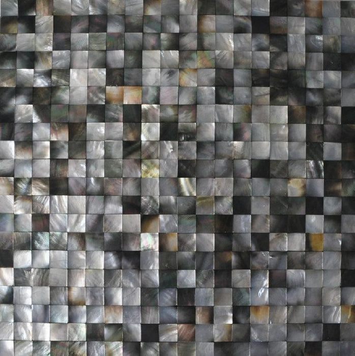 Black Butterfly Shell Mosaic Groutless mother of pearl kitchen tile backsplash MOP036 seamless mother of pearl shell bathroom shower tiles - My Building Shop