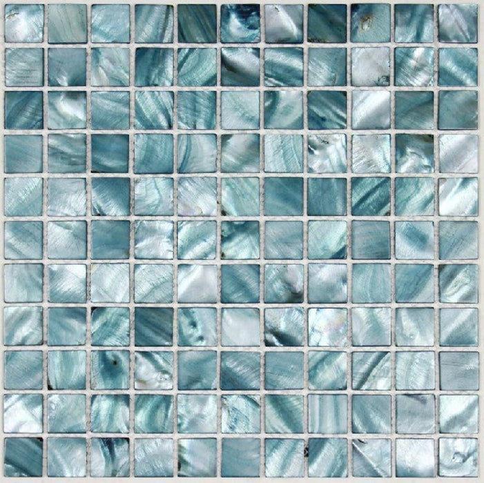 11 PCS Dying Blue Mother of pearl tile backsplash kitchen MOP045 mother of pearl shell mosaic bathroom wall tiles - My Building Shop