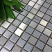 11 PCS Silver brushed mix glossy mosaic SMMT033 square stainless steel metallic backsplash mirror tile - My Building Shop