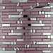 11 PCS Purple Pink glass mosaic tile backsplash SSMT305 silver metallic stainless steel mosaic tiles glass mosaic bathroom tiles - My Building Shop