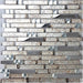 5 PCS Stainless steel mix glass mosaic kitchen backsplash SSMT134 glass mix metal bathroom wall tiles - My Building Shop