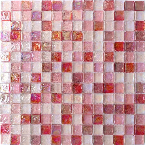 5 PCS Sugar Pink Red Rainbow Stained Glass Mosaic Kitchen Tile Backsplash CGMT1904 Crystal Glass Mosaic Bathroom Shower Wall Tiles - My Building Shop