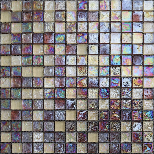 5 PCS Sugar White Purple Rainbow Glass Mosaic Tile Backsplash CGMT1908 Kitchen Crystal Glass Mosaic Bathroom Wall Tiles - My Building Shop
