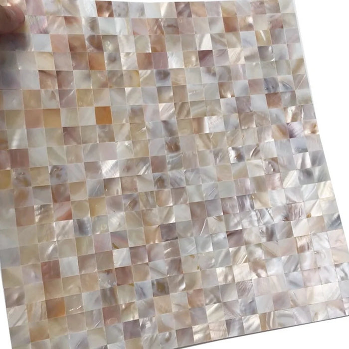 Seamless Mother of pearl wall tile backsplash MOP19013 fresh water natural groutless shell mosaic bathroom tile - My Building Shop