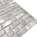 White Brick Square Mother of pearl kitchen backsplash tile MOP19022 natural shell mosaic bathroom wall tile - My Building Shop