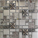 5 PCS Crystal beige glass mosaic kitchen backsplash tile JMFGT014 glass resin mosaic silver bathroom glass wall tile - My Building Shop