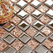 1 PC Electroplated silver rose gold pink glass mosaic kitchen backsplash tile CGMT1905 bathroom shower wall tiles - My Building Shop