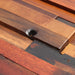 4 PCS Brick Interlocking Natural Wood Wall Backsplash 3D Pattern Panel Solid Wooden Mosaic Tile DQ040 - My Building Shop