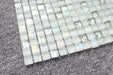 5 PCS Crystal White Silver Glass Mosaic Kitchen Backsplash Tile Bathroom Shower Room Wall Tile SSMT501 Rainbow Glass Mosaic Tiles - My Building Shop