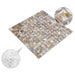 5 PCS 2mm Thickness Fresh Water Natural Shell Mosaic Mother of Pearl Backsplash Tile MOP192 - My Building Shop