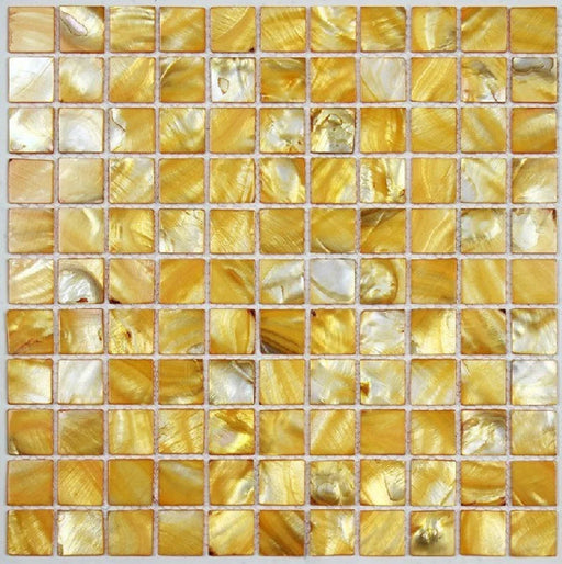 11 PCS Dying Yellow Mother of pearl kitchen backsplash tile MOP056 Gold natural sea shell bathroom wall tiles - My Building Shop