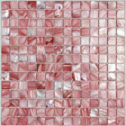 11 PCS Dying Pink Mother of pearl shell kitchen backsplash tile MOP054 sea shell pearl bathroom wall tile - My Building Shop