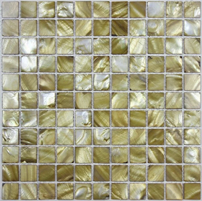 11 PCS Dying Brown Yellow Mother of pearl shell mosaic kitchen backsplash tile MOP055 natural sea shell pearl bathroom wall tiles - My Building Shop