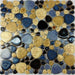 5 PCS Blue Beige pebble porcelain mosaic for kitchen backsplash PPMT058 bathroom shower wall swimming pool flooring ceramic tiles - My Building Shop