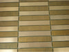 11 PCS Brushed mix glossy gold metal mosaic tile SMMT036 strip brick stainless steel metallic mosaic wall tiles backsplash - My Building Shop