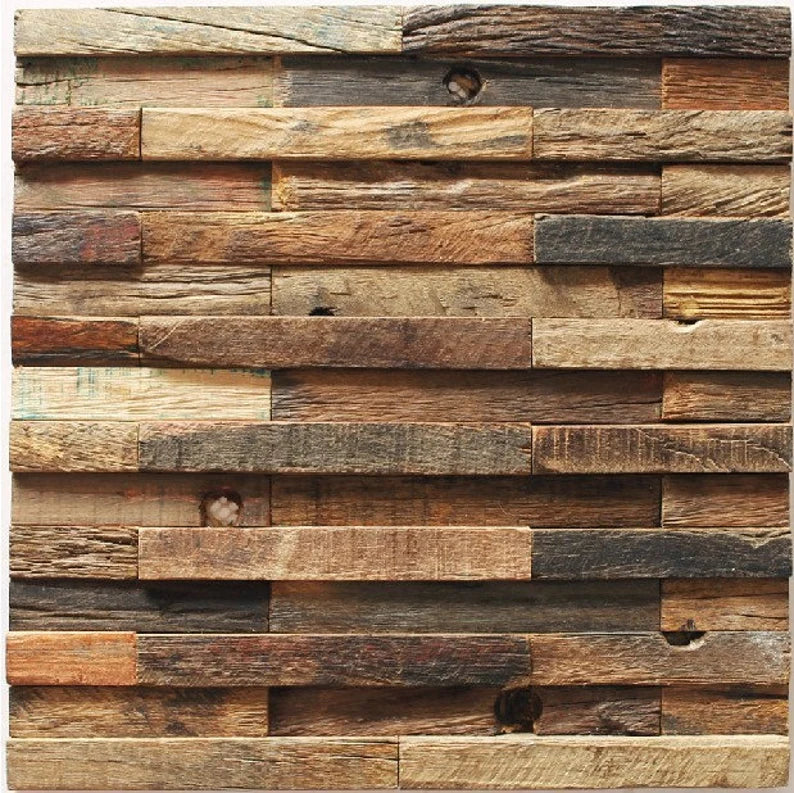 Natural Wood Mosaic Tile NWMT048 Wooden Kitchen Backsplash Acient Boat ...