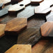 Natural Wood Mosaic NWMT052 Hexagon Wooden 3D Pattern Backsplash Tile - My Building Shop