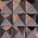 11 PCS Pyramid rose gold metal mosaic wall panel SMMT005 golden stainless steel mosaic wall tiles 3D metallic mosaic tiles backsplash - My Building Shop