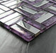 5 PCS Purple glass mosaic silver metal tile backsplash stainless steel SSMT025 glass metallic mosaic bathroom tile - My Building Shop