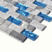 11 PCS Gray Stone Blue Glass Mosaic Tile Kitchen Backsplash SGMT602 Bathroom Shower Wall Tile - My Building Shop