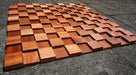 11 PCS Natural Solid Wood Wall Backsplash 3D Wooden Wallboard Mosaic Tile DQ200 - My Building Shop