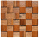 11 PCS Natural Wood Moaic Wall Backsplash 3D Wooden Wallboard Tile DQ197 - My Building Shop