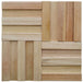 11 PCS 3D Wood Mosaic Natural Wooden Wallboard Backsplash Wall Tile DQ206 - My Building Shop