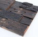 6 PCS Ancient Boat Black Wood Mosaic Tile 3D Wooden Pattern Panel Backsplash Wall Tiles DQ057 - My Building Shop
