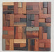 11 PCS Ancient Boat Wood Backsplash Tile 3D Pattern Panel Solid Wooden Mosaic Wall Tiles DQ063 - My Building Shop