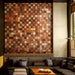 11 PCS Natural Solid Wood Tile Backsplash 3D Pattern Panel Wooden Mosaic Wall Tiles DQ020 - My Building Shop