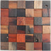 11 PCS Natural Wood Backsplash Tile 3D Pattern Panel Ancient Boat Wooden Mosaic Wall Tiles DQ037 - My Building Shop