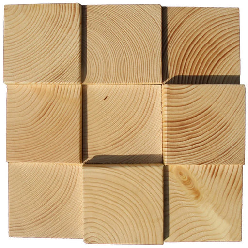 11 PCS Original Wood Color Natural Pine Tile 3D Wall Pattern Panel Wood Mosaic Tiles DQ001 - My Building Shop
