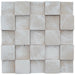 11 PCS White Natural Pine Wood Wall Tile 3D Pattern Panel Wood Mosaic Tiles DQ002 - My Building Shop