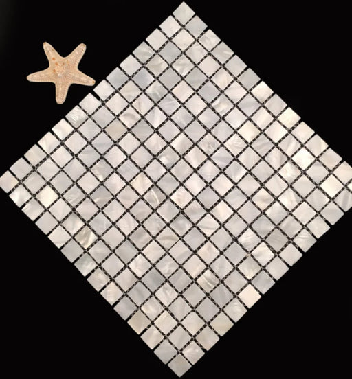 2mm Thickness Natural White Mother Of Pearl Mosaic Kitchen Backsplash Bathroom Shell Tile MOPSL091 - My Building Shop