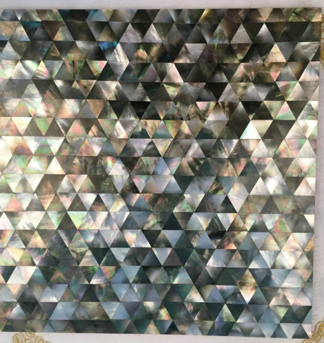 8mm Thickness Triangle Seamless Black Lip Shell Mosaic Mother Of Pearl Tile For Kitchen Bathroom Wall Decor Board MOPSL085 - My Building Shop