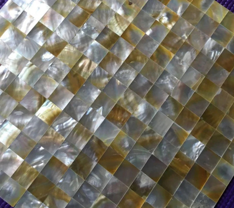 2mm Thickness Seamless Gold Lip Mother Of Pearl Shell Mosaic Bathroom Kitchen Wall Tile MOPSL089 - My Building Shop