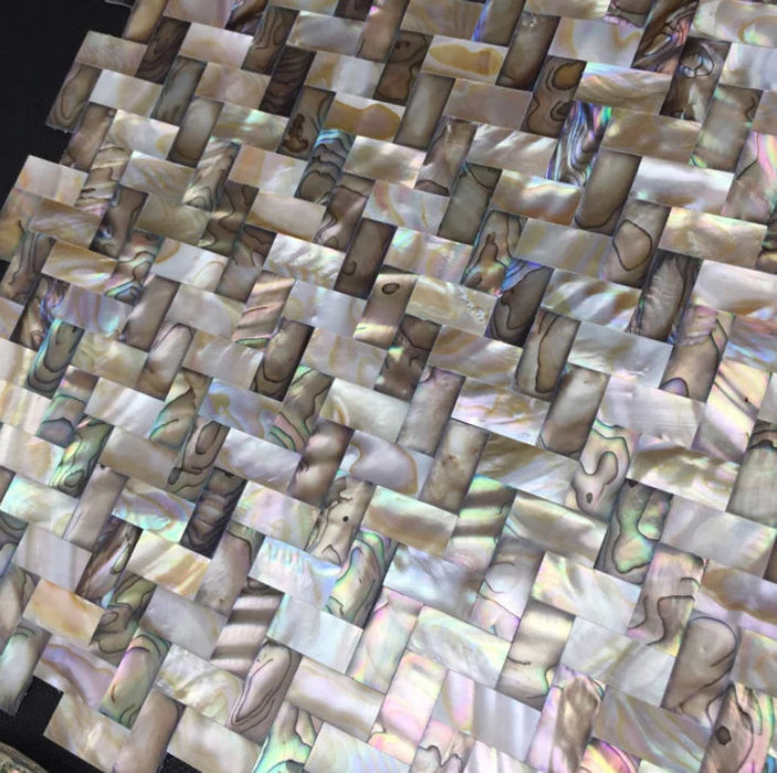 2mm Thickness Dying Mother Of Pearl Shell Mosaic Kitchen Backsplash Bathroom Tile MOPSL003 - My Building Shop