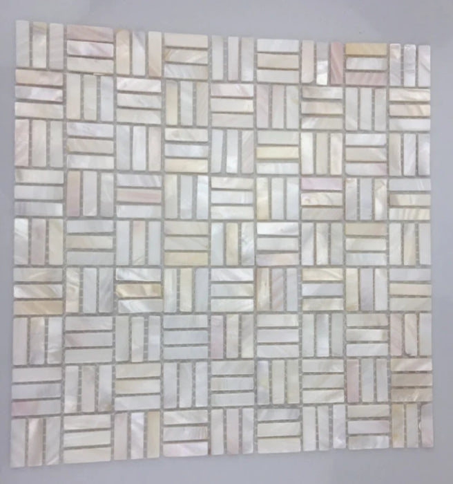2mm Thickness White Mother Of Pearl Tile Kitchen Backsplash Bathroom Shell Mosaic MOPSL005 - My Building Shop