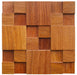 11 PCS Natural Wood Mosaic Backsplash 3D Wooden Wallboard Tile DQ201 - My Building Shop