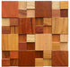 11 PCS 3D Wood Mosaic Wall Backsplash Natural Wooden Wallboard Tile DQ202 - My Building Shop