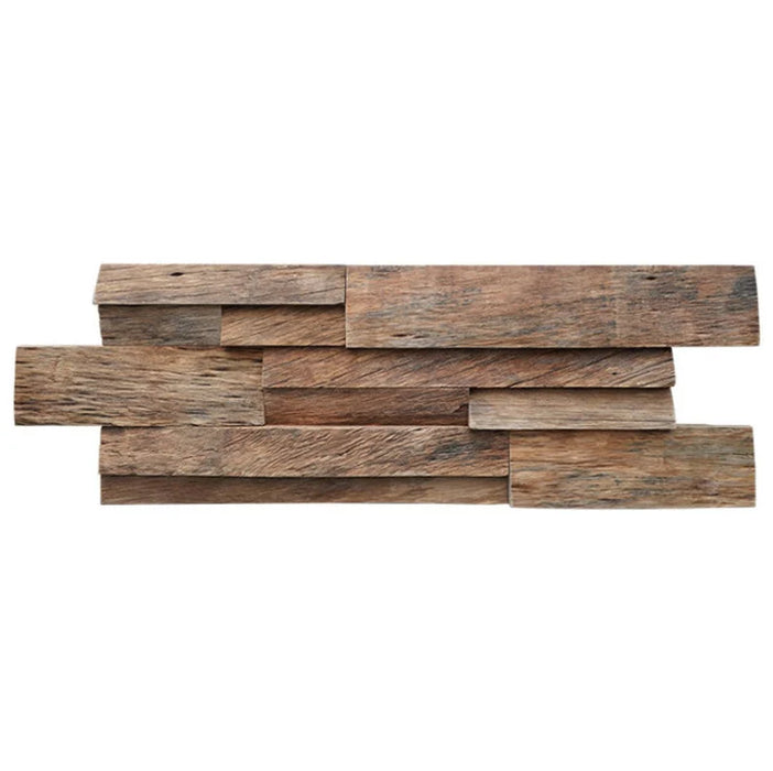 4 PCS 3D Ancient Boat Wood Moaic Backsplash Wall Tile Old Wodden Wallboard DQ187 - My Building Shop