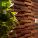 6 PCS Ripple Wood Mosaic Wall Tile 3D Natural Wooden Wallboard Mosaic DQ176 - My Building Shop